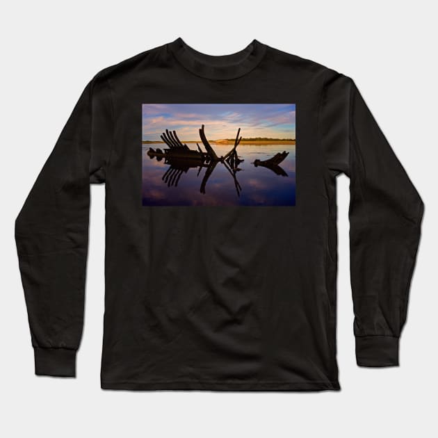 GOLDEN HOUR - SHIPWRECK IN SHIPWRECK Long Sleeve T-Shirt by dumbodancer